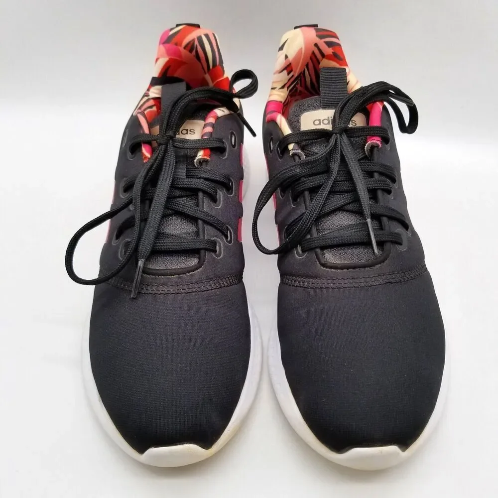 adidas Women Puremotion Black Power Pink Running Shoes 10 Black Low Top Sneakers